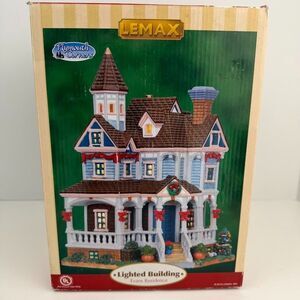 Lemax Christmas Village 2010 Plymouth Corners "Evans Residence" Lighted Building